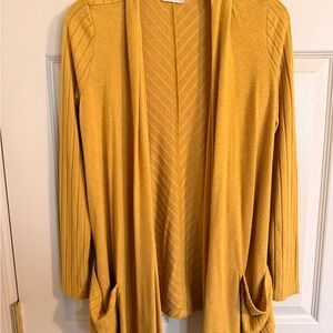 Altar’d State Mustard Open Front Cardigan size Large